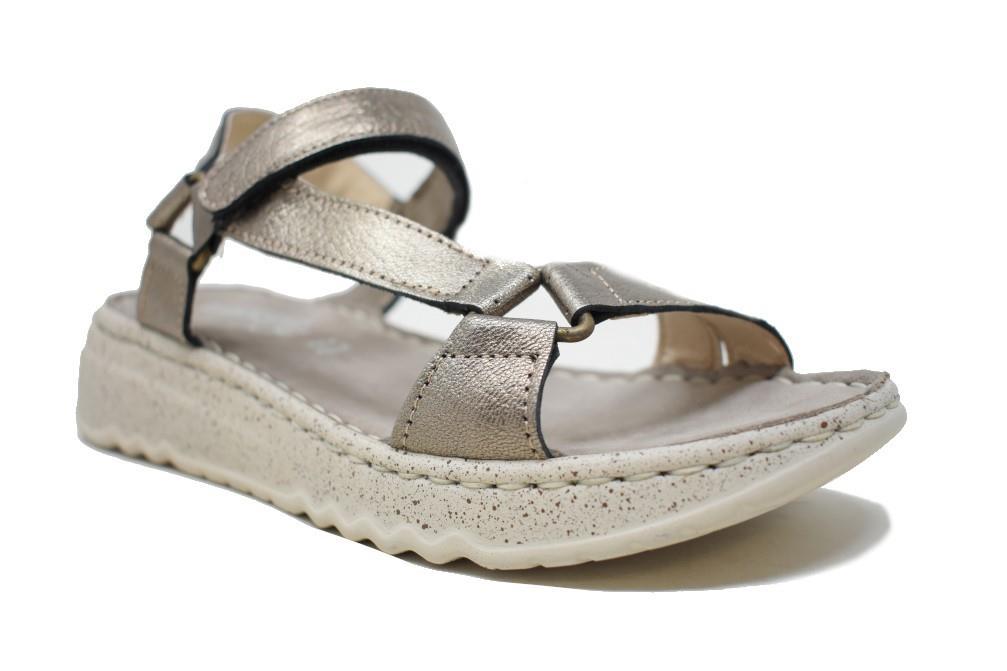 SandaliasWalk & Fly Hemsut 3204 46410 en oro para mujer