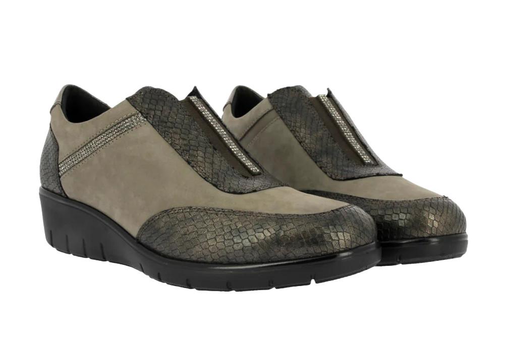 Zaoatos cómodos con cuña Doctor Cutillas 60342 de color taupe