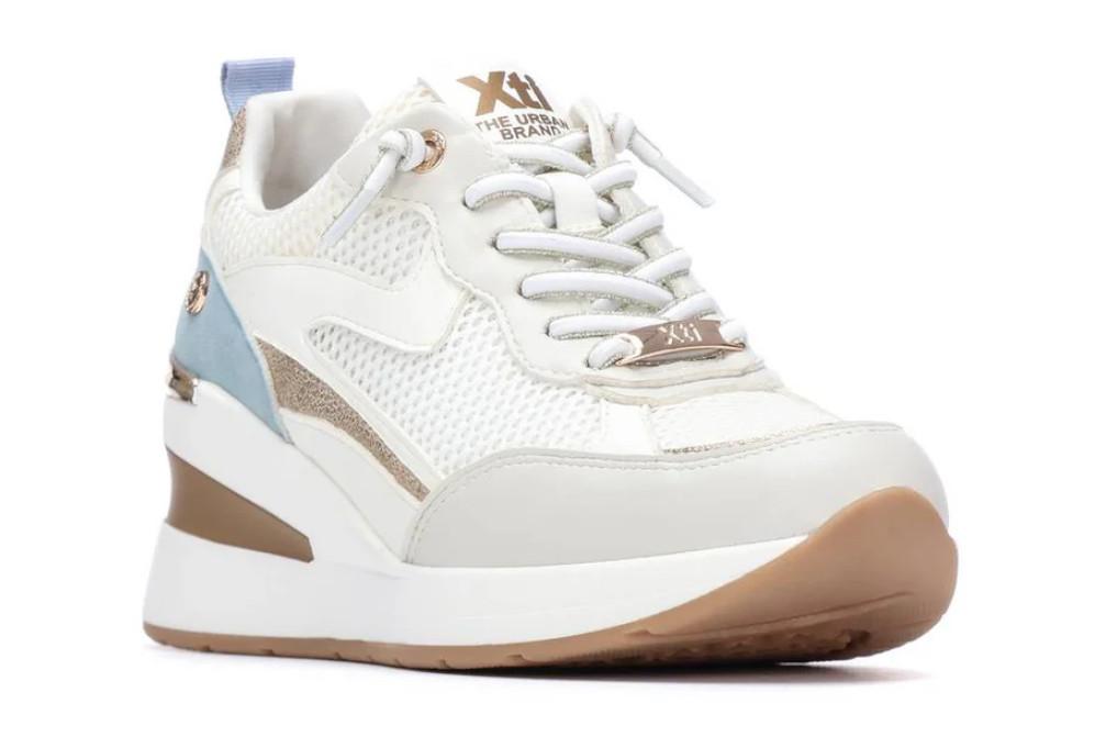 Zapatillas deportivas con cuña XTI 145101 en blanco