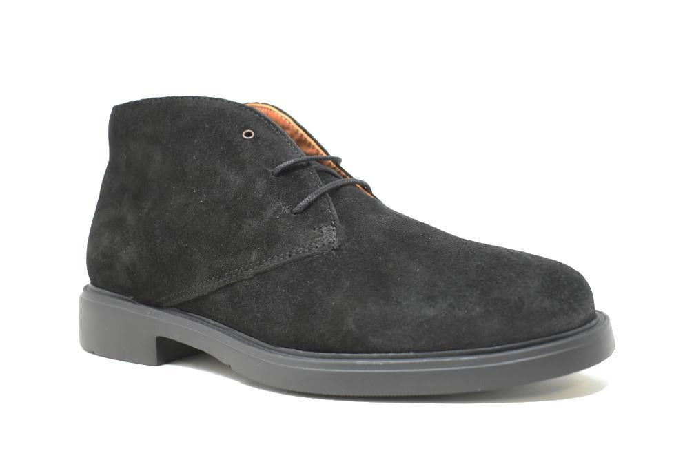 Botines de piel con cordones Angel Sansano 25000 GREENWICH para hombre en negro