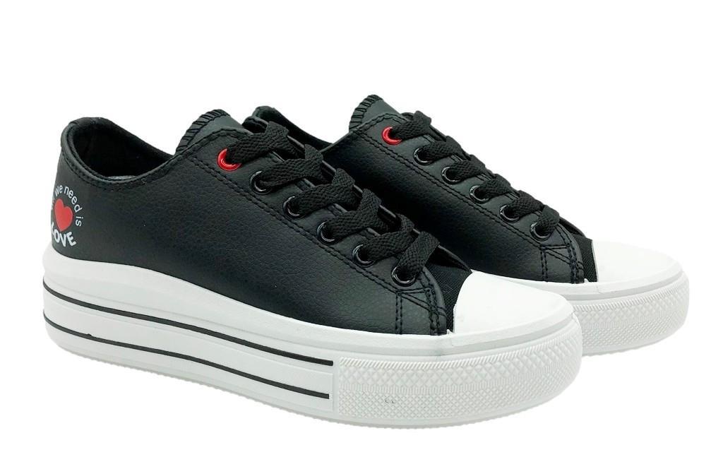 Zapatillas de lona Maraval W0350 en color negro para mujer
