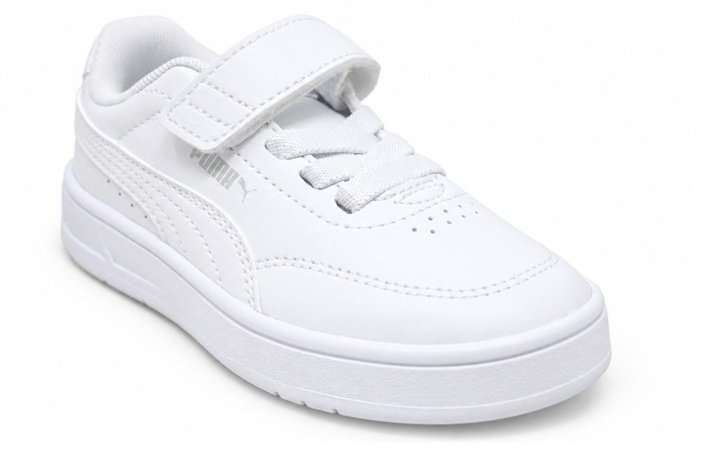 Zapatillas deportiva Puma Court Classic Clean 403751 Blancas para Niño