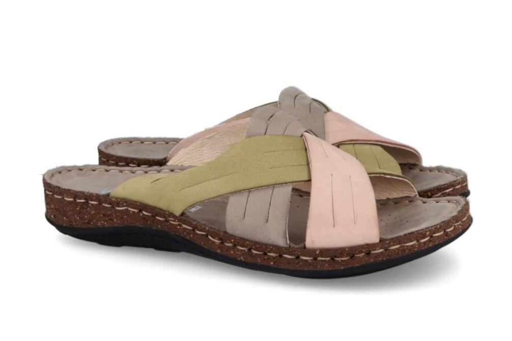 Sandalias bio Walk & Fly Knokke 3861 45330 A5 en beige para mujer