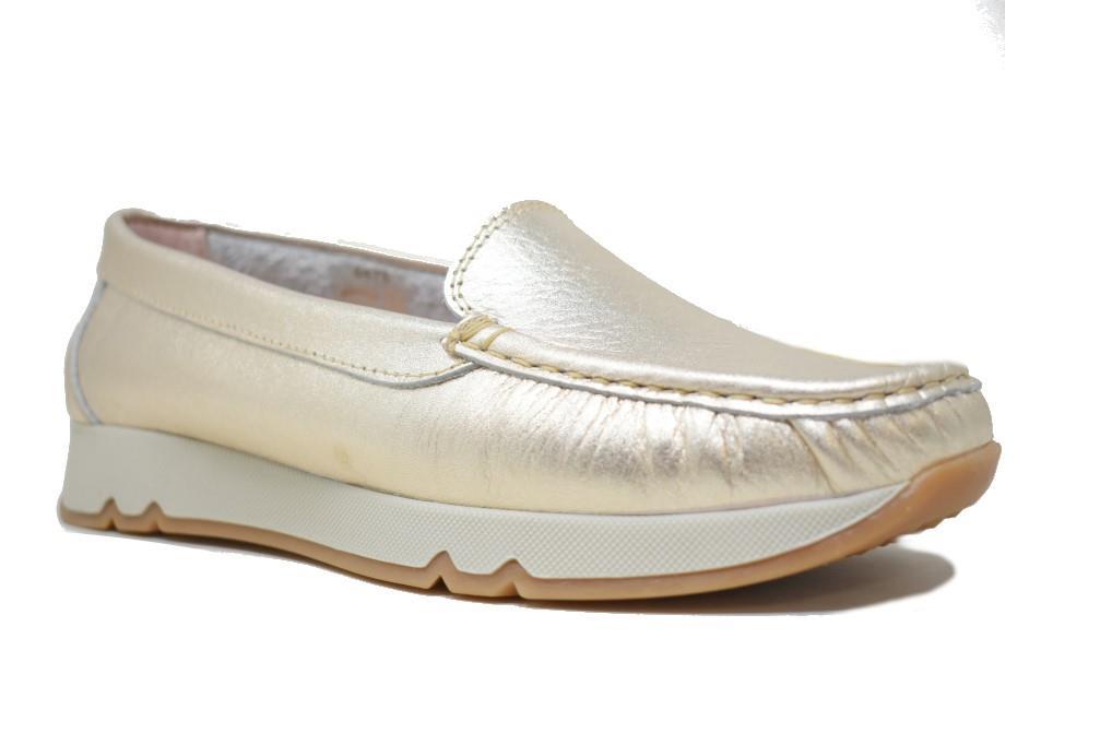 Mocasines InVogue 20330 en oro para mujer