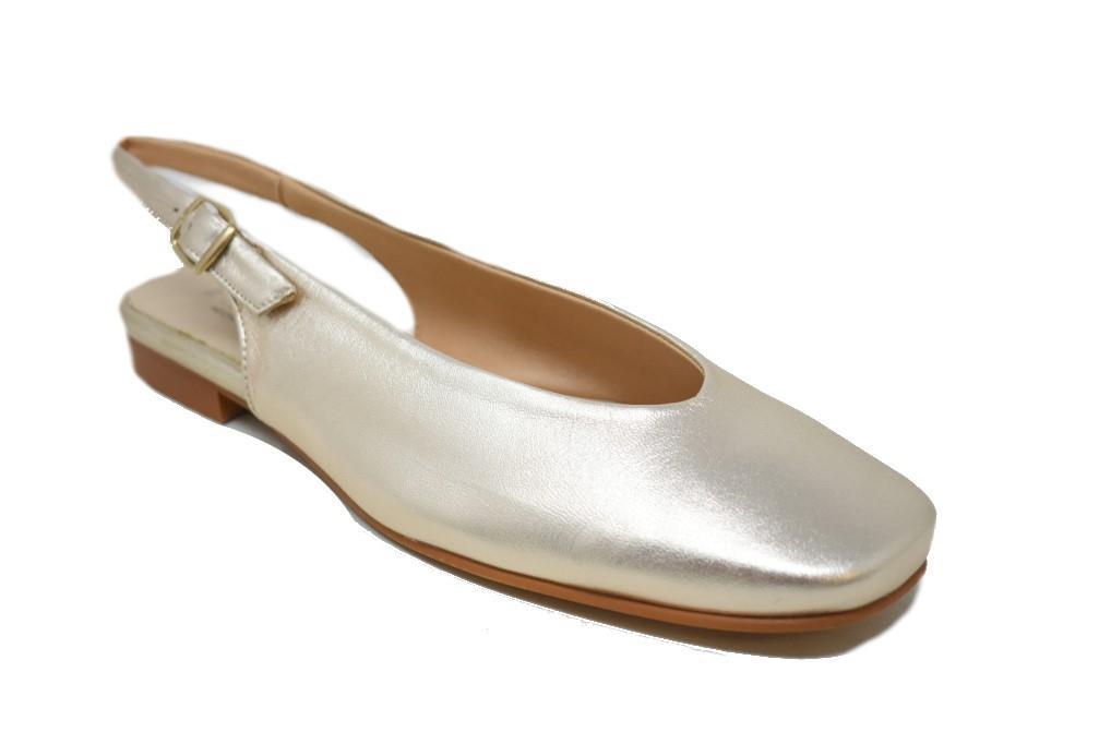Bailarinas destalonadas Invogue 111 en oro para mujer
