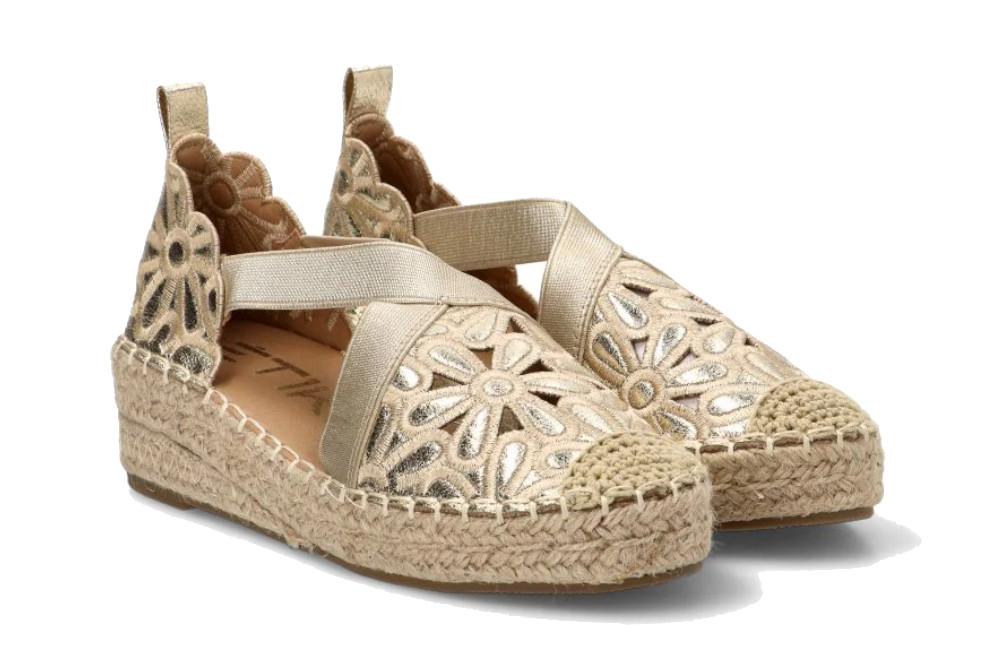 Alpargatas LAVANDA 20039 ETIKA para Mujer en Color Oro