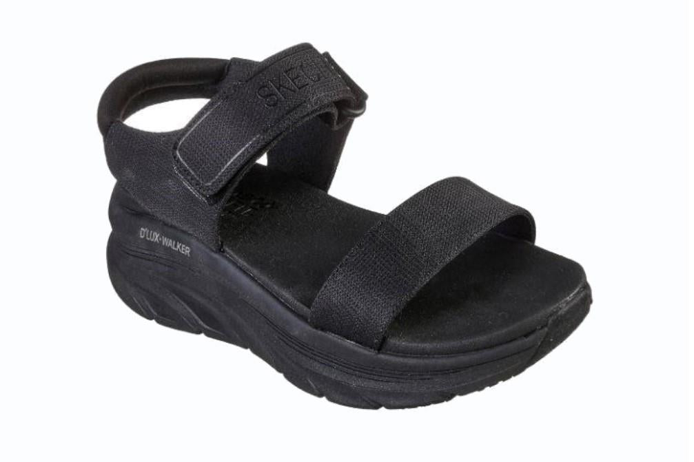 Sandalias Skechers D'LUX WALKER NEW BLOCK en negro para mujer