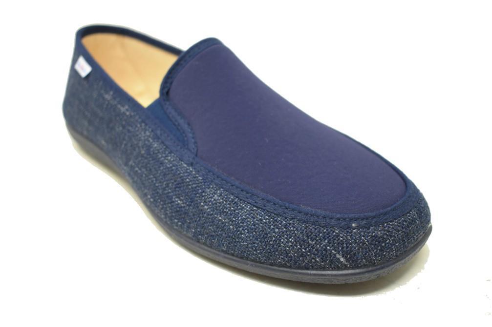 Zapatillas de casa Cabrera 9394 Altea en azul para hombre