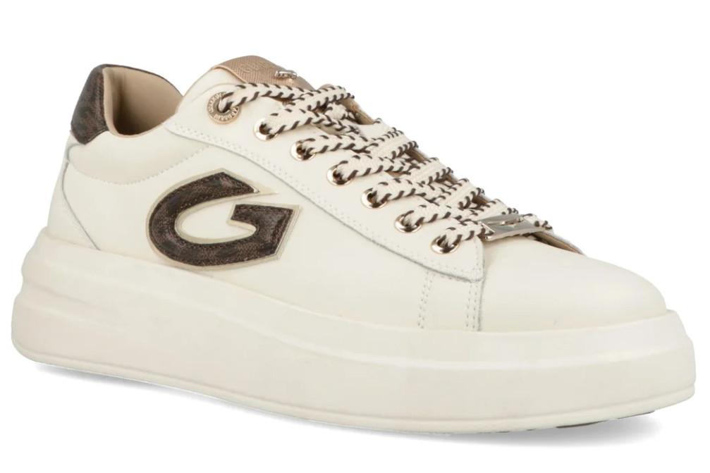 Zapatillas deportivas con plataforma Guardiani Aeris Logo GL62513A en blanco de mujer