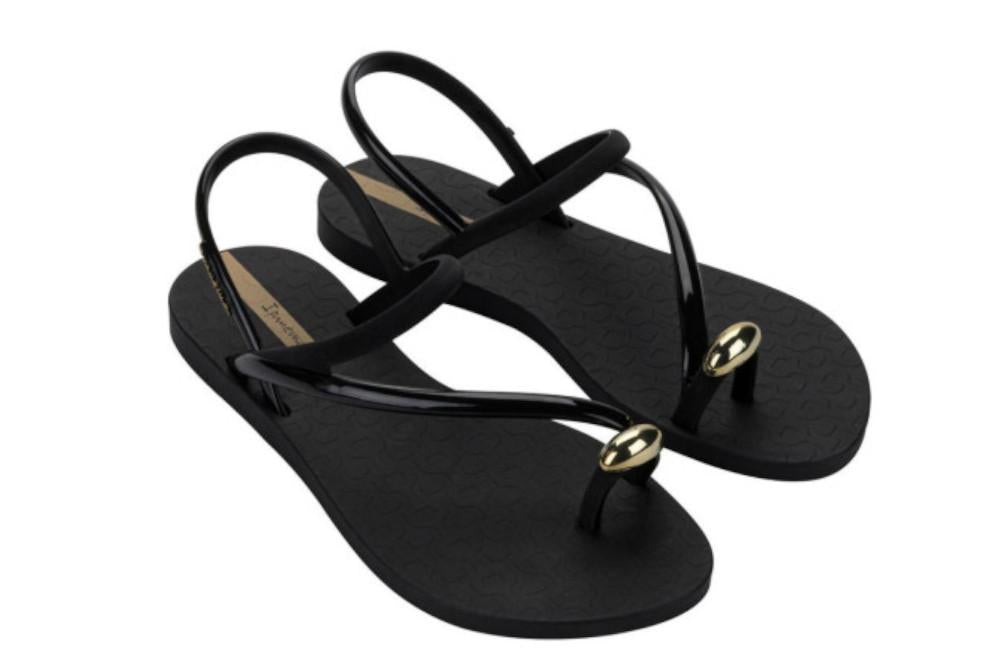Sandalias Ipanema Glam Ring Sandal IP27378 Negras para Mujer | Chanclas para piscina