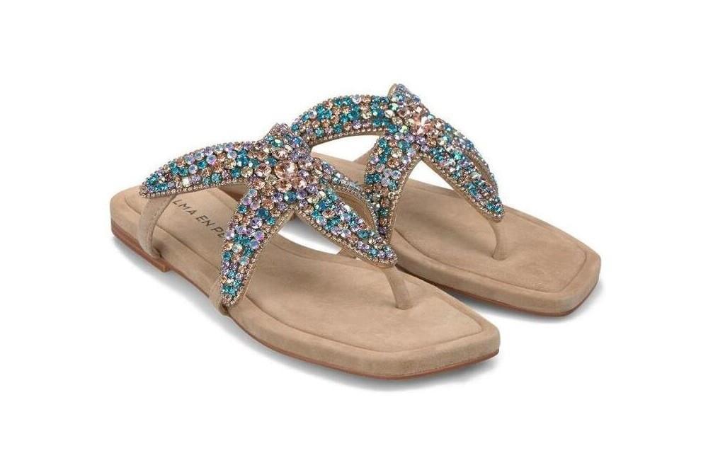 Sandalias planas Alma en Pena V251973 en sand para mujer