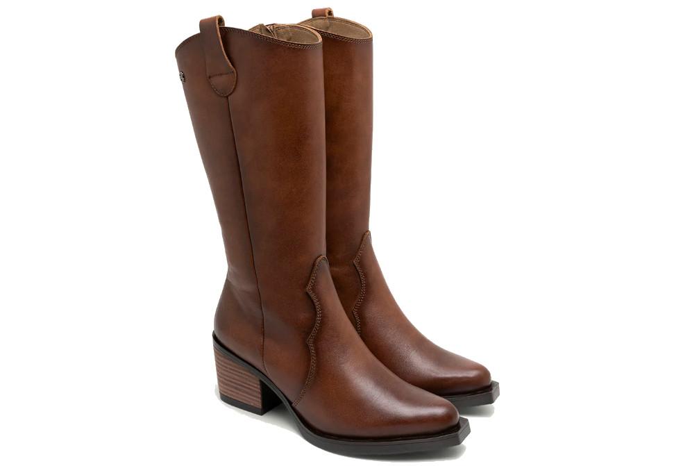 Botas altas cowboy Porronet Flora 4755-020 en cuero