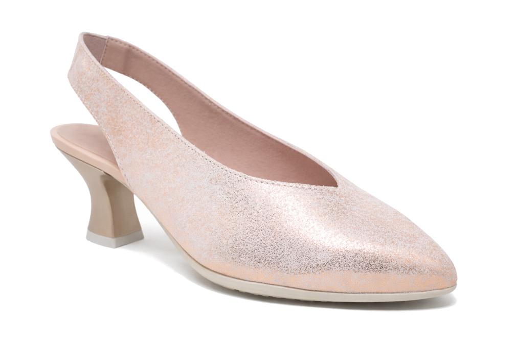 Zapatos de tacón Pitillos 11182 en color nude para mujer