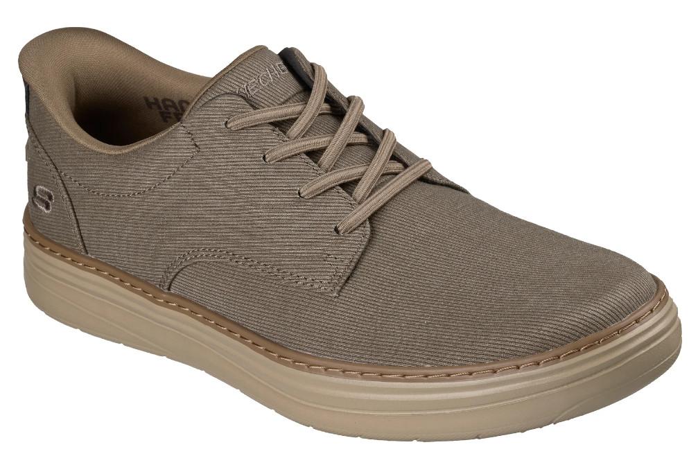 Zapato Deportivo Hombre Skechers Slip-Ins Hyland Justino Taupe | Lona, Memory Foam™ y Memory Arch
