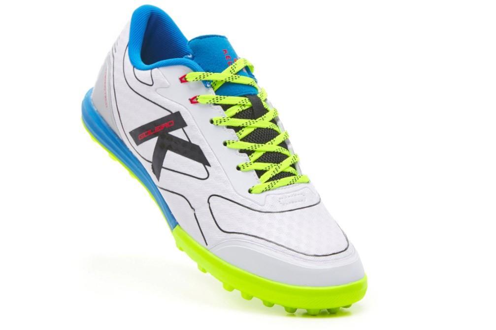 Zapatillas fútbol sala Kelme Goleiro Turf 55166 en blanco para hombre