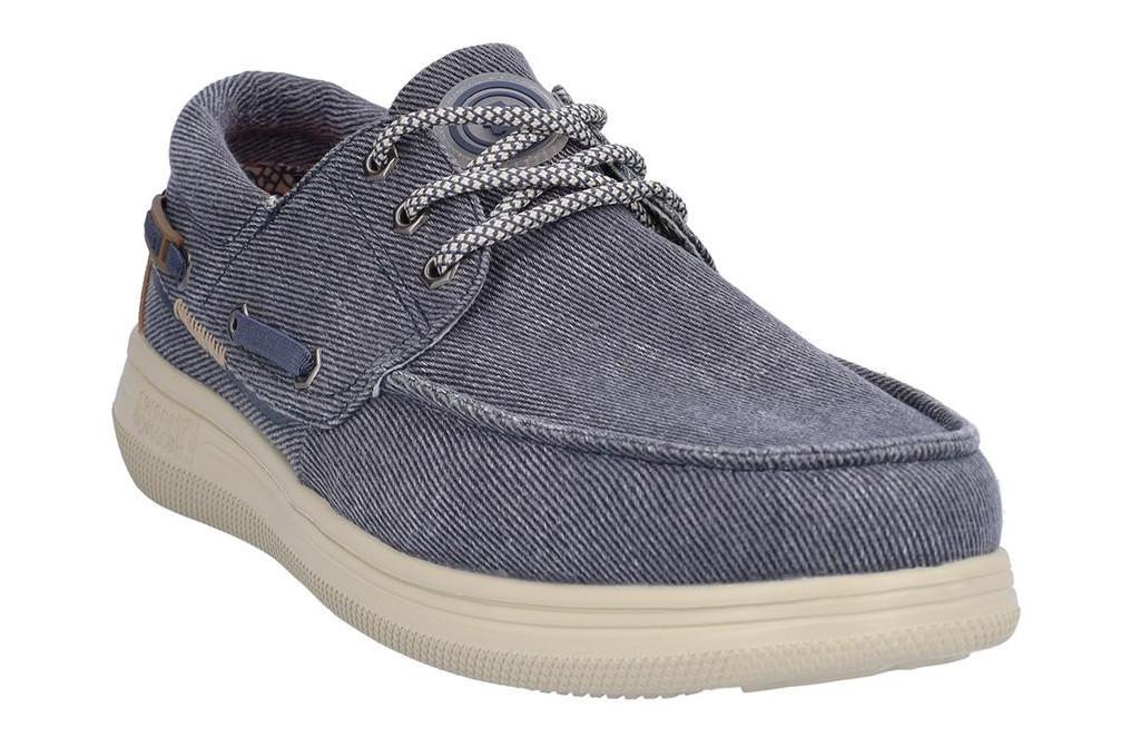 Zapatos Náuticos de lona Coronel Tapiocca T869-4 en azul marino para hombre