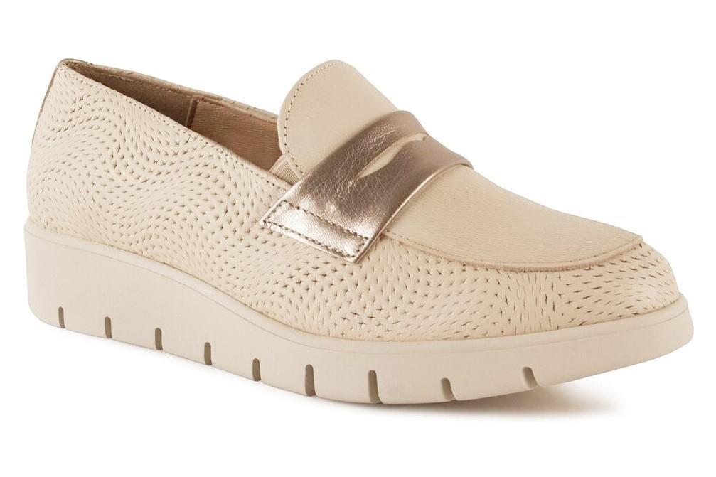 Mocasines Chamby 6 en beige para mujer
