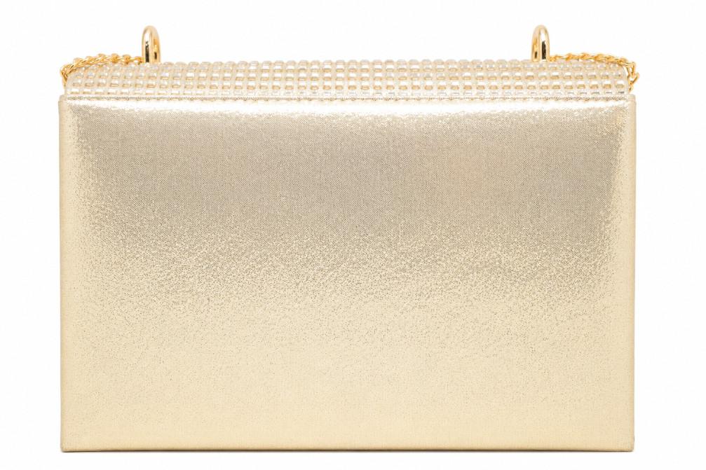 Bolso de Fiesta Dorado Mujer Menbur AMB2400 con Cadena