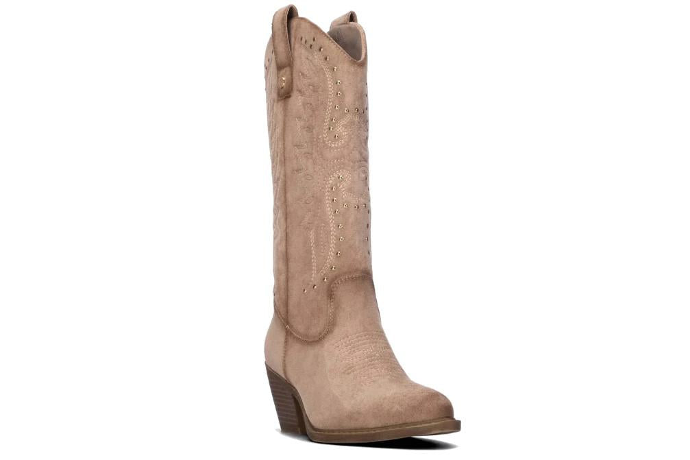 Botas cowboy XTI 146102 en beige para mujer