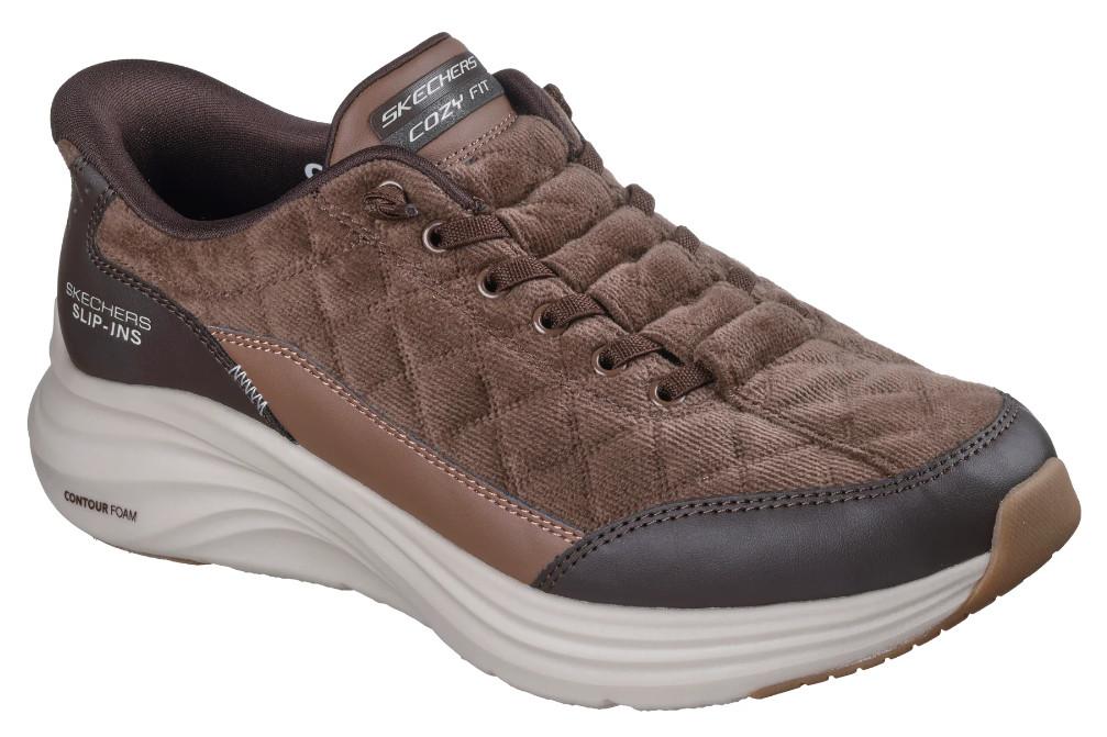 Zapatillas deportivas Skechers Slip-ins Contour Foam Cozy Fit Cordelux 232618 marrón para hombre