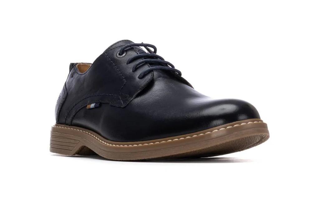 Zapato con cordones Carmela 163904 azul para hombre de Piel y Suela Antideslizante