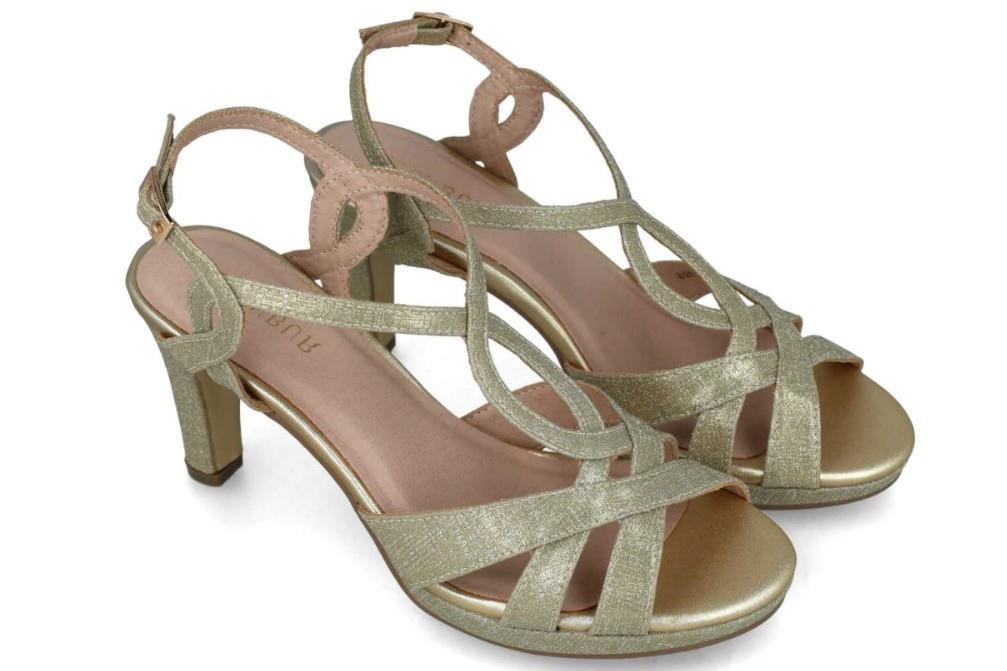 Sandalia Menbur 23196 APOLONIS en oro para mujer