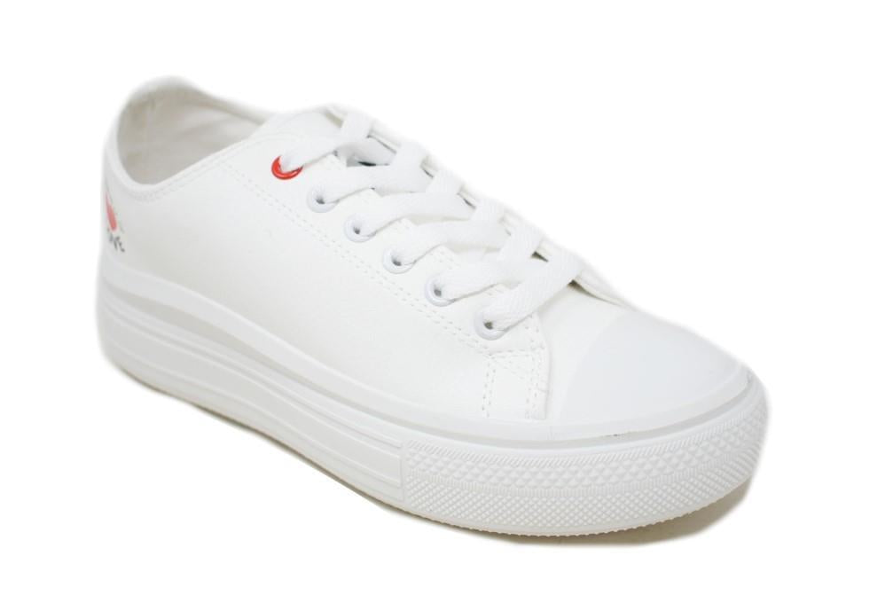 Zapatillas de lona Maraval W0350 en color blanco para mujer