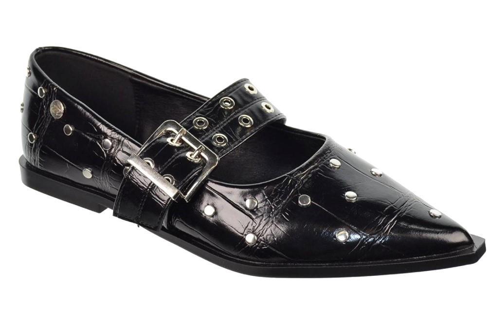 Bailarinas con tachuelas Isteria 530 de color negro