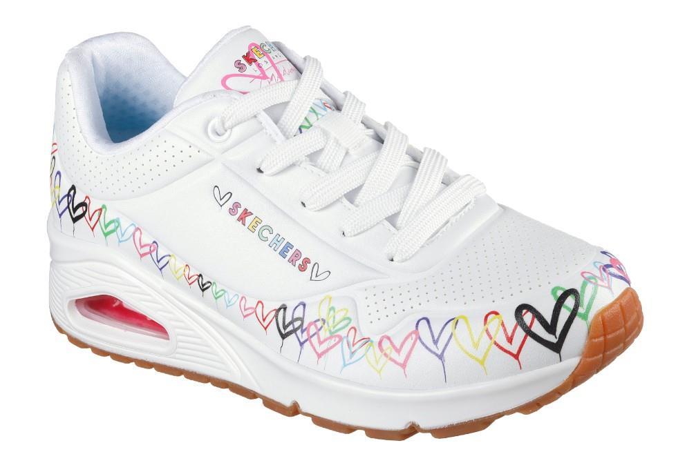 Zapatillas Skechers 177917 JGoldcrown: Uno - Love All Around en blanco