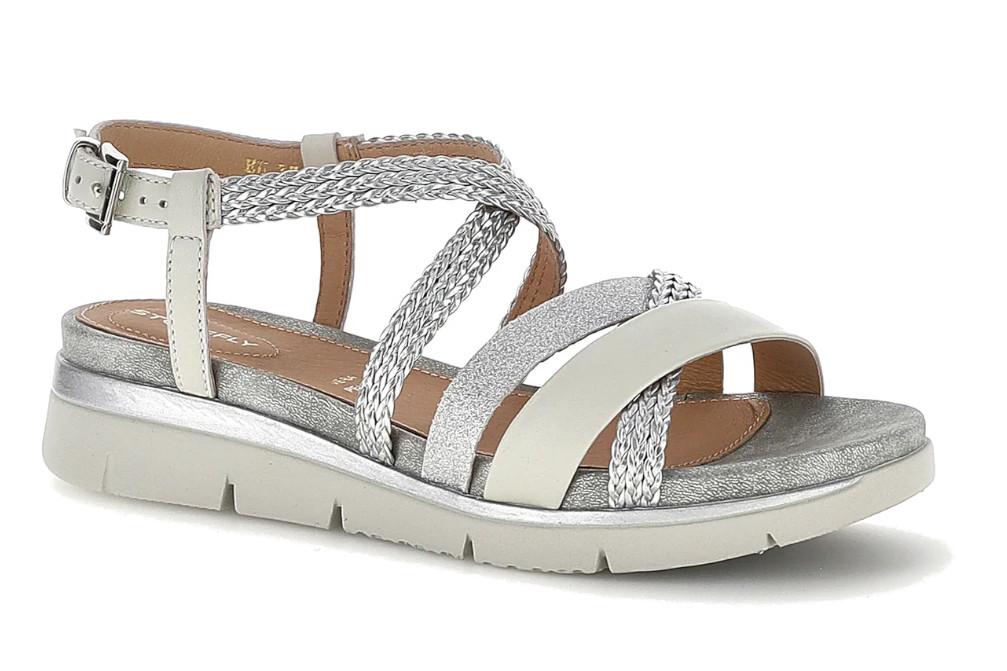Sandalias planas Stonefly Elody 28 plata 223748 para Mujer