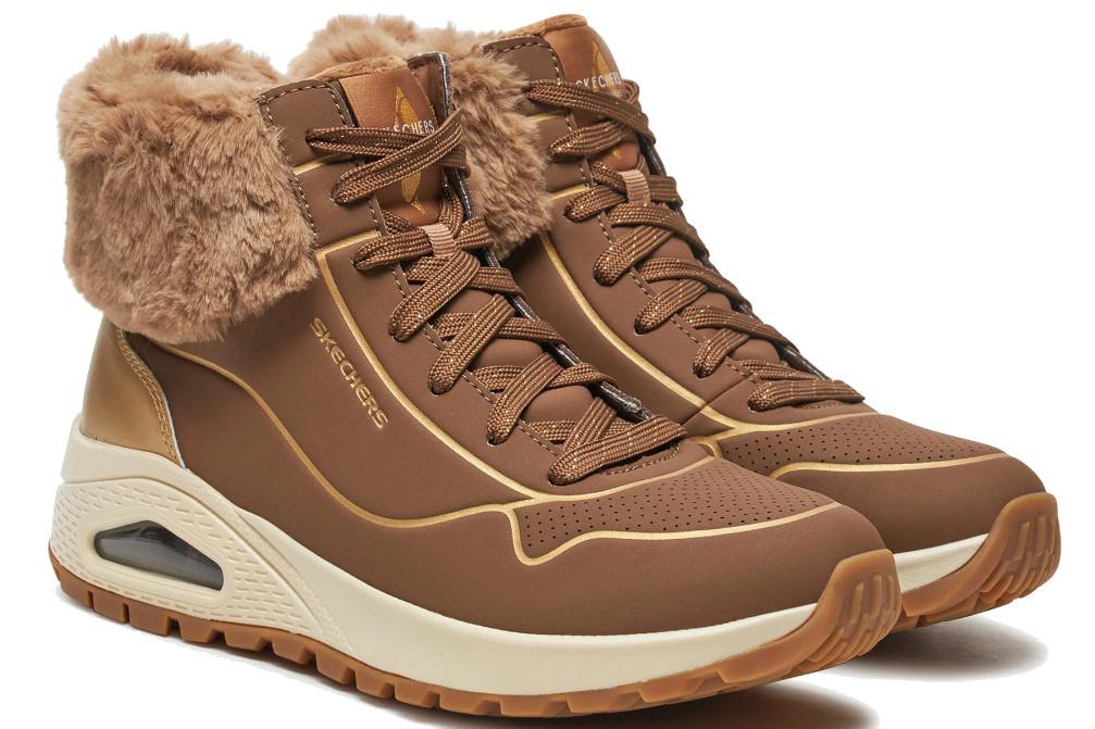 Botines deportivos Skechers UNO Rugged - Fall Shimmer en taupe