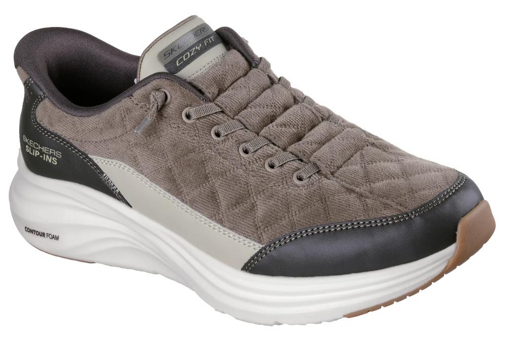 Zapatillas deportivas Skechers Slip-ins Contour Foam Cozy Fit Cordelux 232618 oliva para hombre