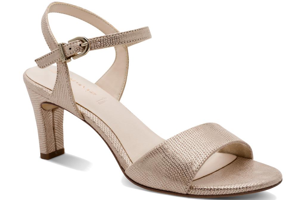Sandalias de tacón Tamaris 1-28028-20 en oro para mujer