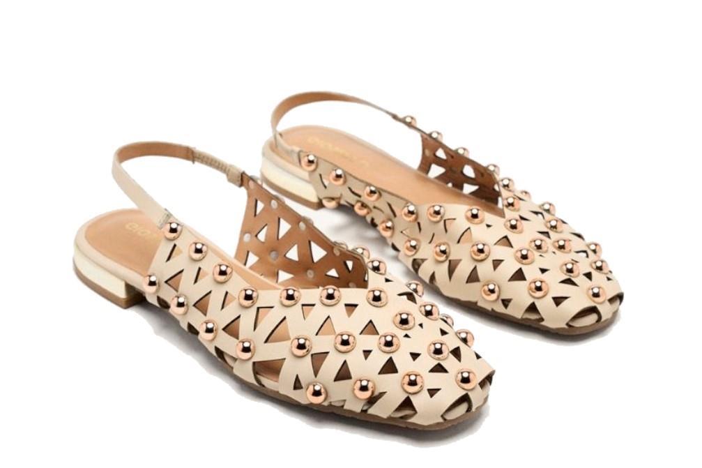 Bailarinas destalonadas Gioseppo Calamus 75135 en blanco