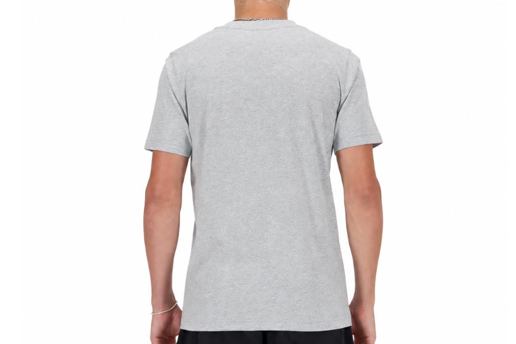 Camiseta manga corta New Balance MT41502 Gris Hombre Sport Essentials Logo