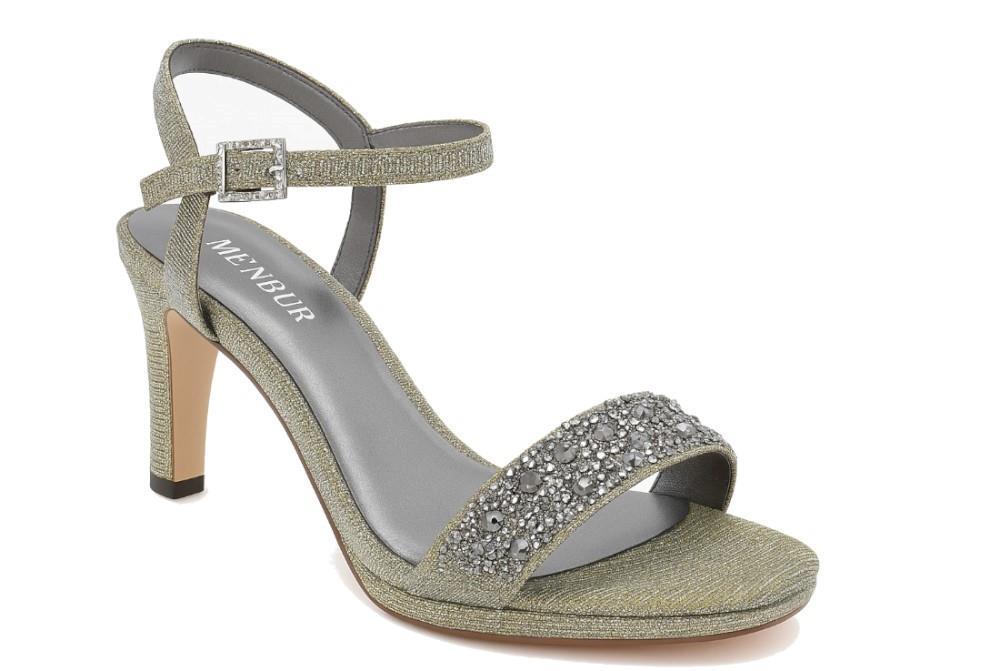 Sandalia de Fiesta Menbur 26136 en gris para mujer