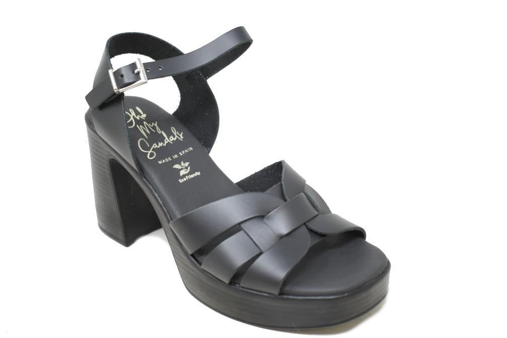Sandalias de tacón Oh! my Sandals 5640 en negro para mujer
