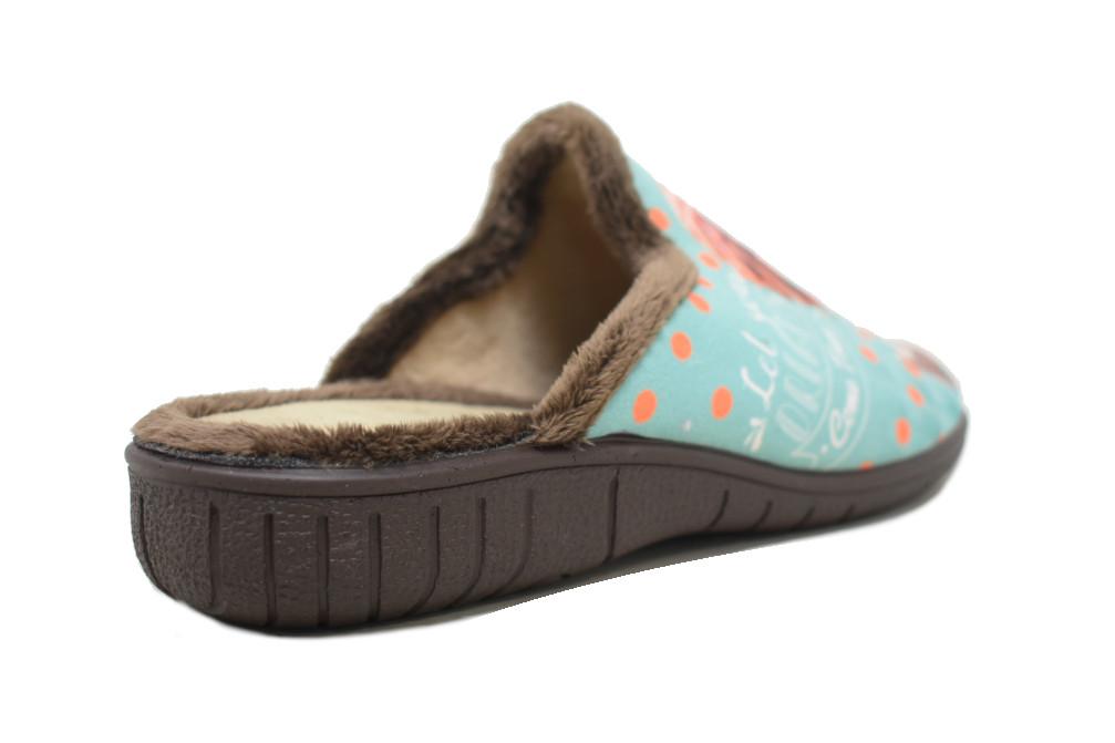 Zapatillas de Casa destalonadas Calusa 920 estampado muñeca