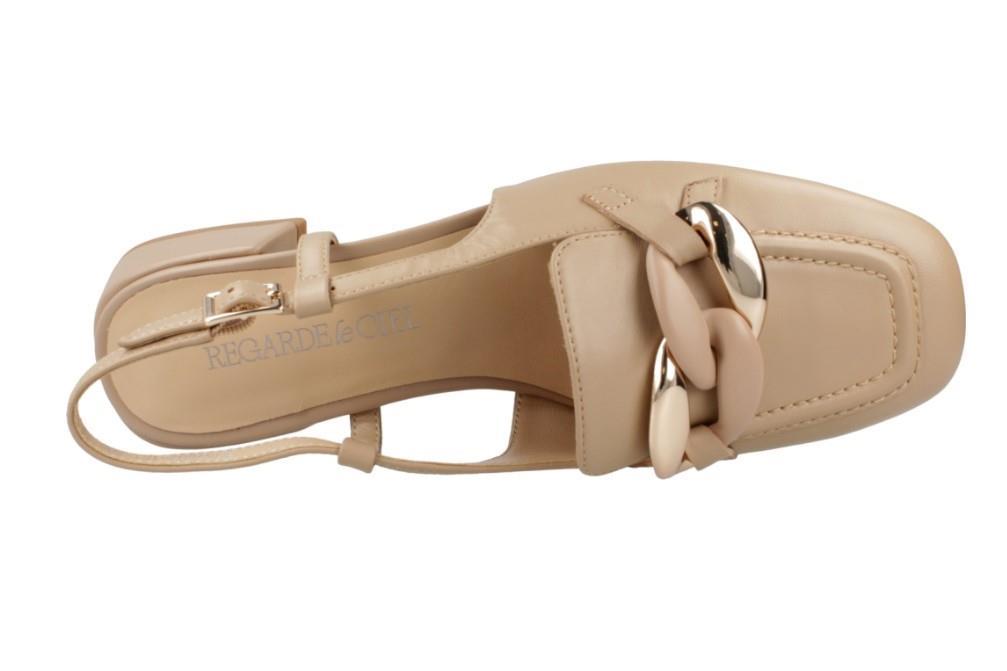 Mocasín Regarde le ciel Lola-03 en beige para mujer