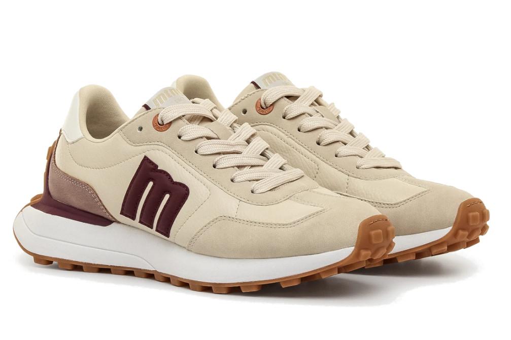 Zapatillas deportivas MTNG Zinc 60838 en beige para mujer