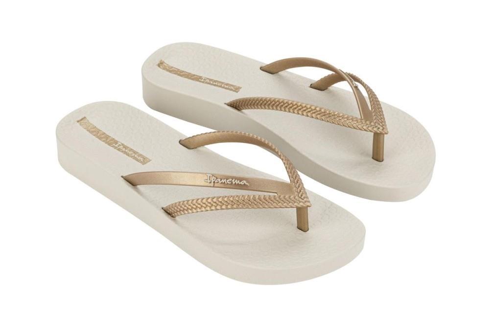 Chanclas de dedo Ipanema Bossa Soft V Fem en beige para mujer
