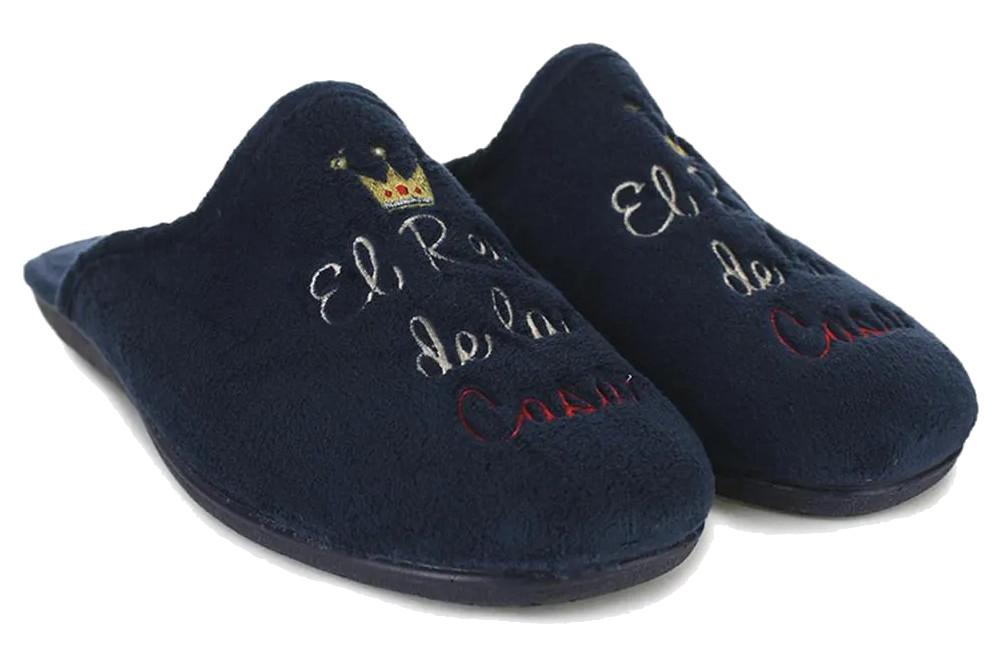 Zapatillas de casa Cabrera 9178 en azul marino