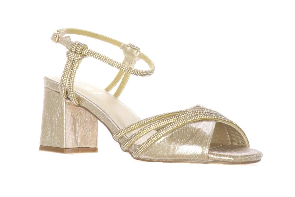 Sandalias de fiesta para mujer MENBUR AM71700 en oro