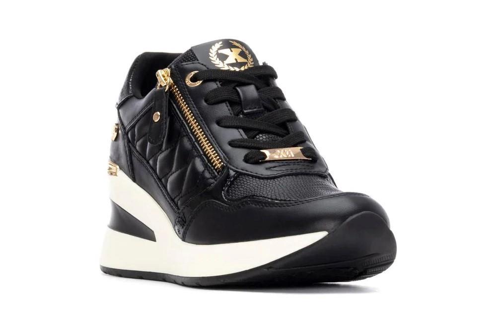 Zapatillas deportivas con cuña XTI 144380 en negro