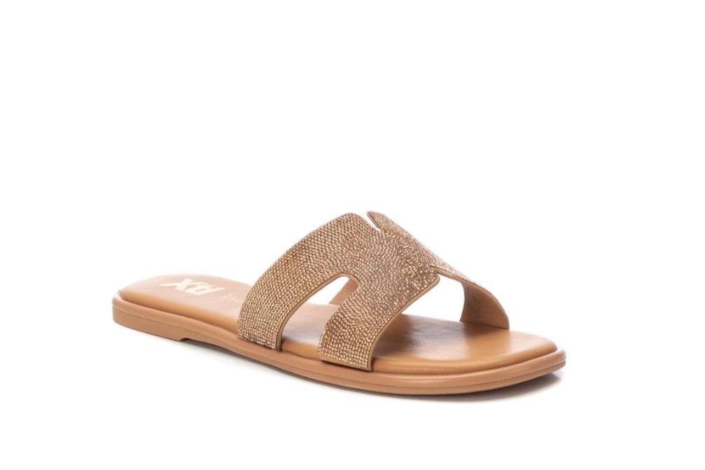 Sandalias planas XTI 142811 en bronce para mujer