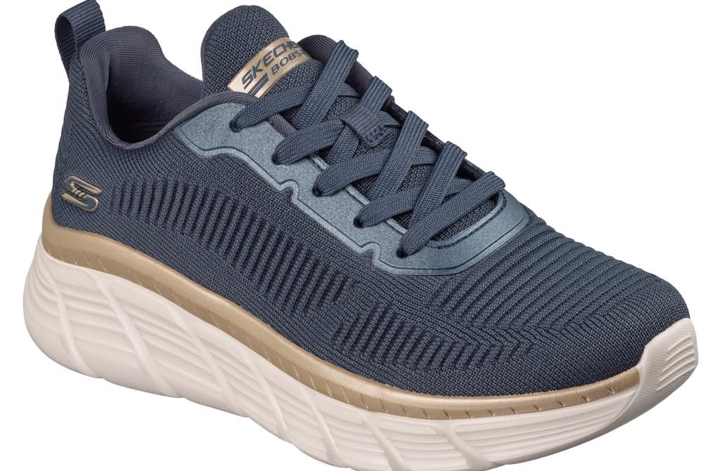 Zapatillas deportivas Skechers BOBS Sport B Flex HI Flying HI 117385 azul marino para mujer