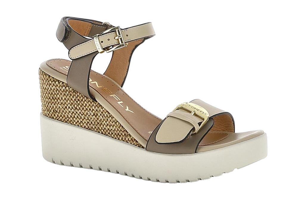 Sandalias con cuña alta Stonefly 222301 Ely 21 en taupe cómoda