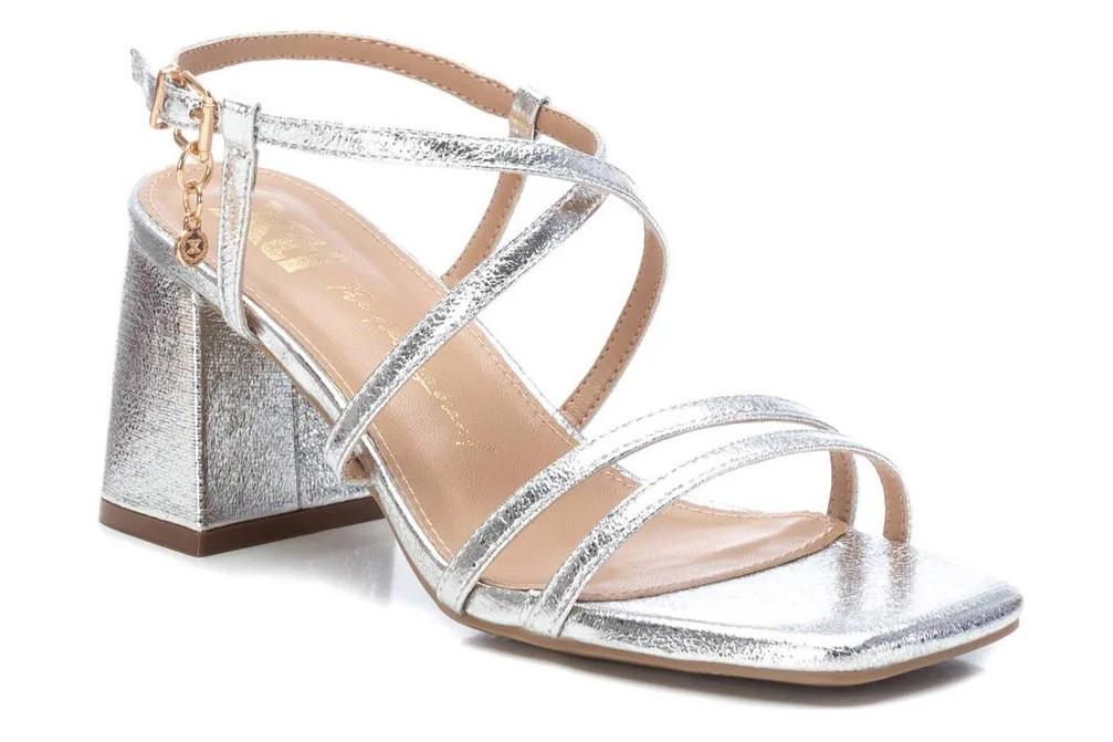 Sandalia de tacón XTI 142351 Plata para mujer
