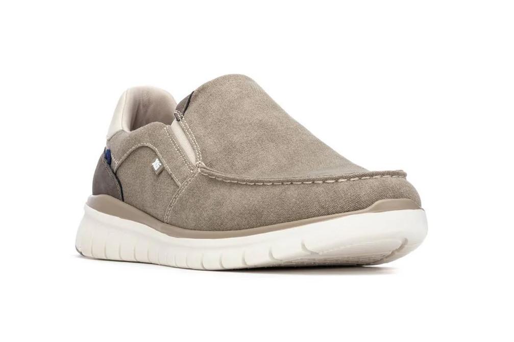 Mocasín de lona para hombre XTI 145763 en taupe Vegano Textil Casual sin Cordones