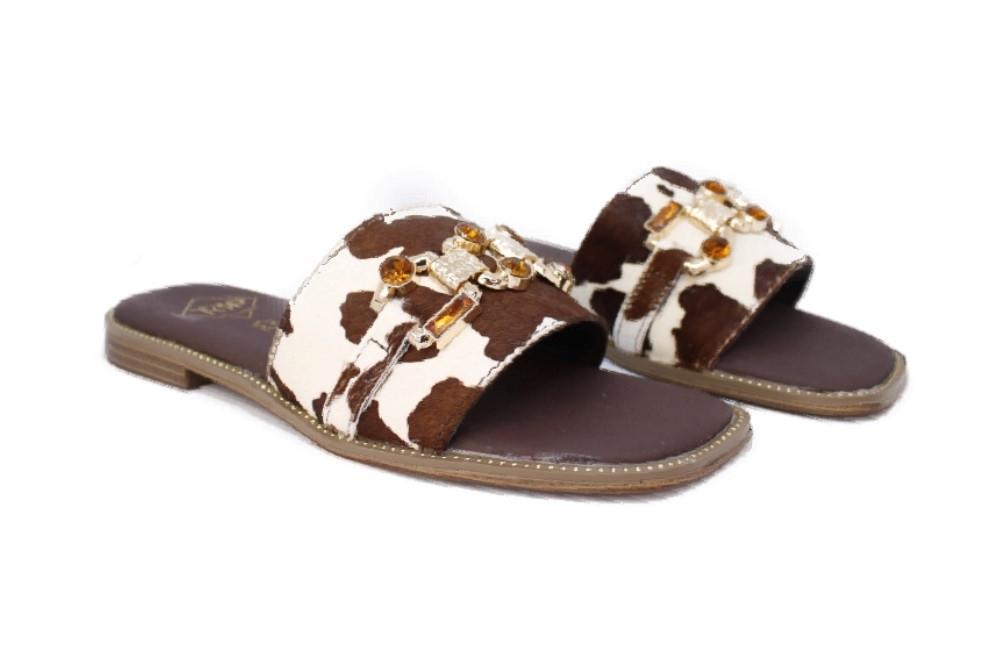 Sandalias de pala planas TOP 3 shoes 25449 en vaca para mujer